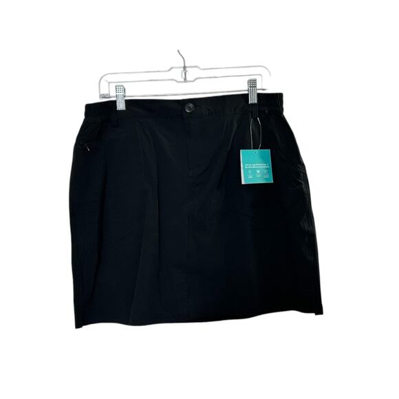 Willit Black Skort Skirts UPF 50+ Quick Dry Zip Pockets Outdoor Sz Large New - Picture 5 of 7